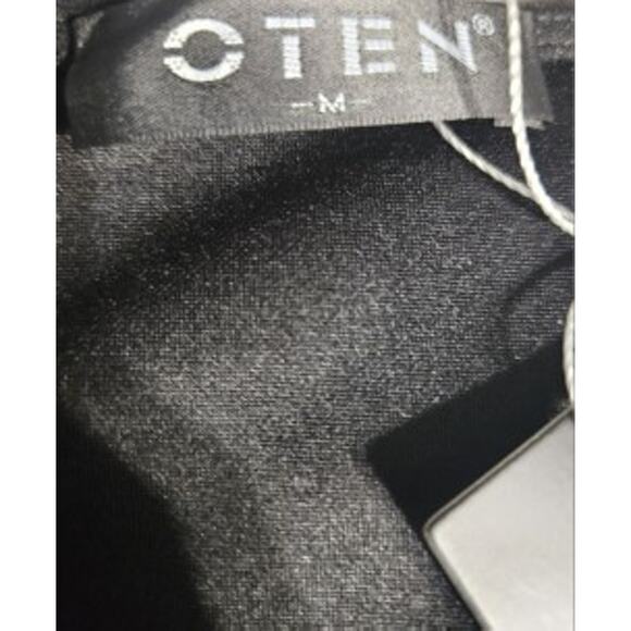 Women's Deep V Neck Ruffle Sleeve Faux Wrap Dress Black Size M - Picture 8 of 8